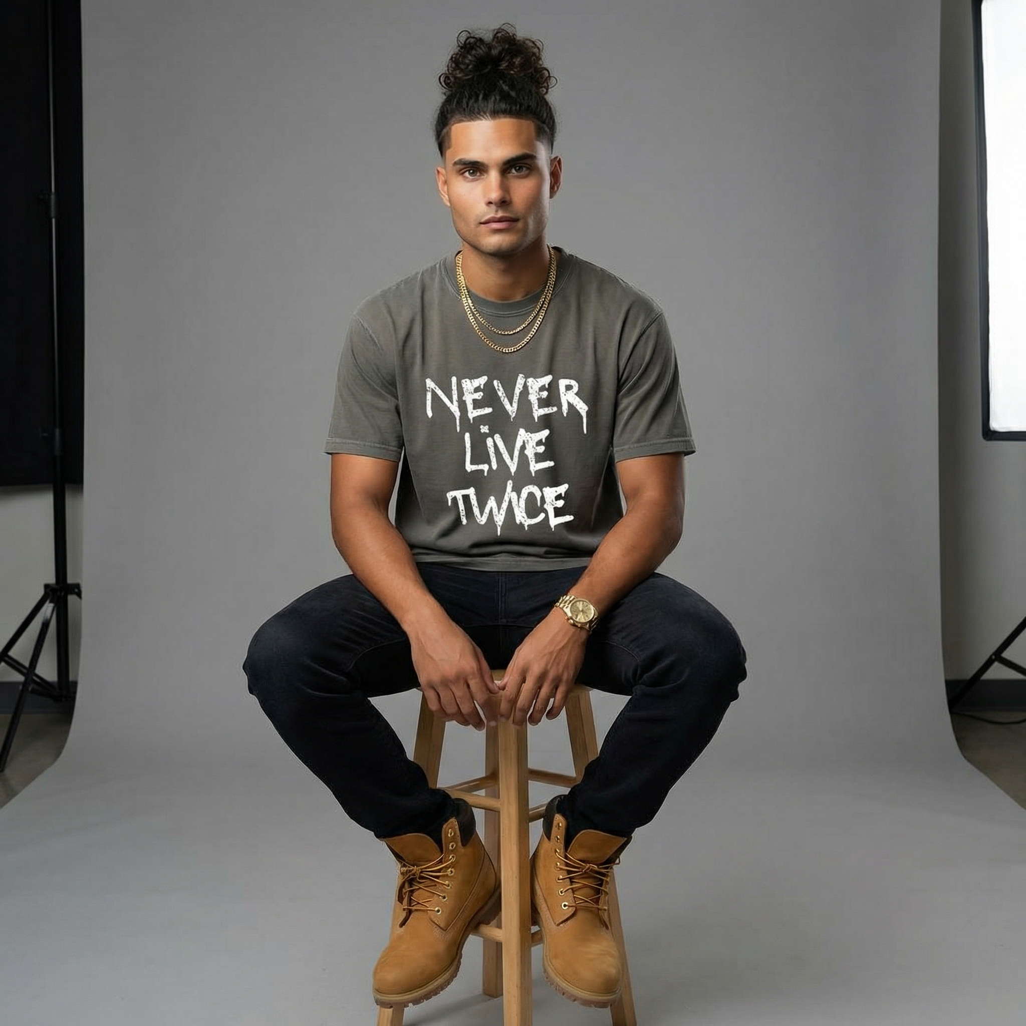 Never Live Twice - Garment-Dyed T-Shirt